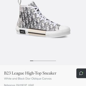 Dior High-Top Sneakers in Black and White